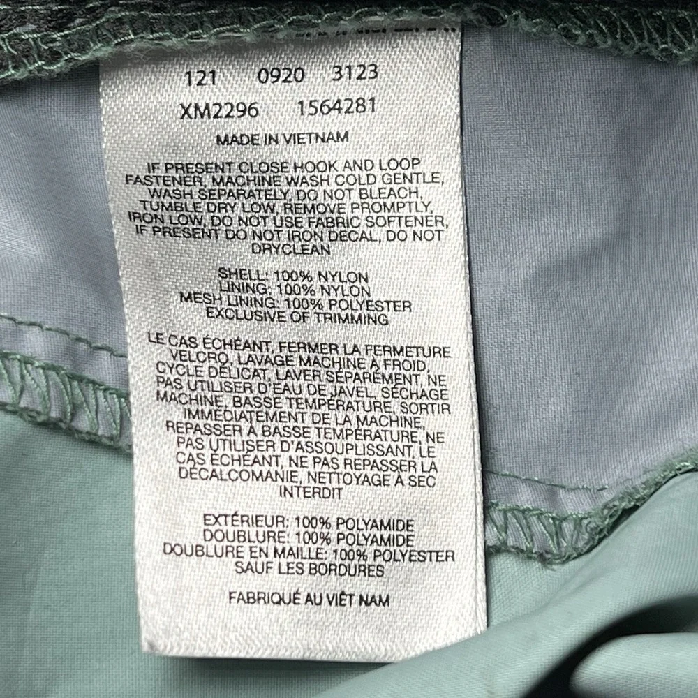 Columbia Jacket Men Size XL Windbreaker Green/Gray Zipper Front Rain Jacket